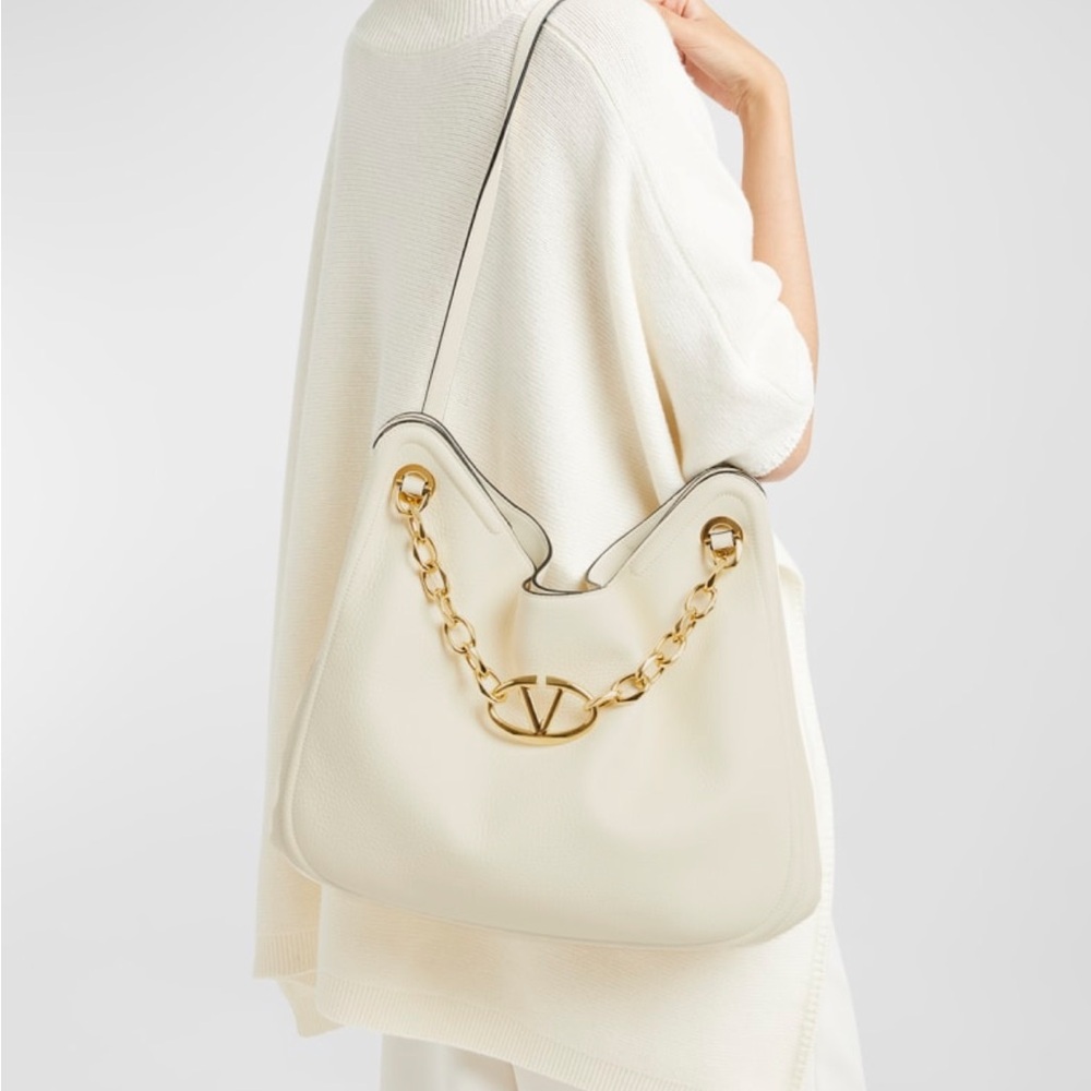 RELISTED: Valentino VLOGOC Moon Leather Hobo Bag - Picture 6 of 11